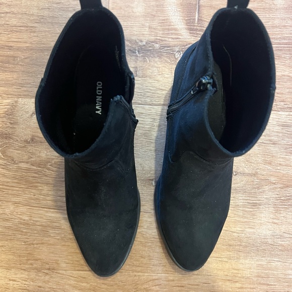 Old Navy Classic Black Suede Boots - Picture 1 of 7